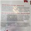 Image 4 : 2018 Royal Canadian Mint $10 Fine Silver Coin Maple Leaves with Packaging
