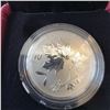 Image 2 : 2016 $10 Fine Silver Coin Canadian Maple Leaves Royal Canadian Mint in Case