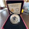 Image 1 : 2016 $10 Fine Silver Coin Canadian Maple Leaves with Case and Certificate