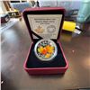 Image 1 : 2014 $20 Fine Silver Coin Majestic Maple Leaves With Colour, Box and COA