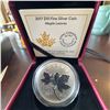 Image 1 : 2017 $10 Fine Silver Maple Leaves Coin Royal Canadian Mint 99.99% Pure, 150th Anniv