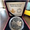 Image 1 : 2014 $20 Fine Silver Coin Majestic Maple Leaves Royal Canadian Mint 31.39g