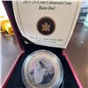 Image 1 : 2013 Canada 25-Cent Coloured Coin Barn Owl, 35mm, Limited Mintage 17500, Boxed