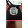 Image 3 : 2018 $5 Canadian Silver Birthstones Coin May Swarovski Crystal 27mm 7.96g