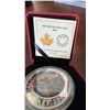 Image 1 : 2015 Royal Canadian Mint $20 Fine Silver Coin Wolf, 99.99% Pure, 31.39g, Box & COA
