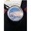 Image 2 : 2018 $30 Fine Silver Coin Arctic Animals and Northern Lights Polar Bear 62.69g