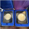 Image 3 : 1972-1974 Canadian Proof Silver Dollar Coins in Display Cases, 6 Total
