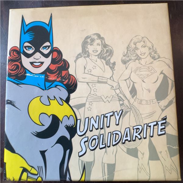 2015 $10 Fine Silver Coin DC Comics Supergirl Batgirl Wonder Girl Unity Solidarite