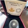 Image 1 : 2018 $5 Fine Silver Coin Birthstones June Royal Canadian Mint with Pearl in Case