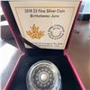 Image 1 : 2018 $5 Fine Silver Coin Royal Canadian Mint Birthstones June with Pearl 27mm 7.96g