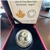 Image 1 : 2016 $5 Fine Silver Coin Royal Canadian Mint Birthstones August Dragon Peridot