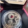 Image 2 : 2016 $5 Fine Silver Birthstone Coin July Ruby Royal Canadian Mint in Box