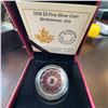 Image 1 : 2018 $5 Fine Silver Coin Birthstones July RCM Mandala Swarovski Ruby
