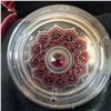Image 2 : 2018 $5 Fine Silver Coin Birthstones July RCM Mandala Swarovski Ruby
