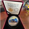Image 1 : 2017 $10 Fine Silver Coin Dog Sledding Under the Northern Lights RCM w/ COA