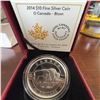 Image 1 : 2014 $10 Fine Silver O Canada - Bison Coin Royal Canadian Mint Box & COA