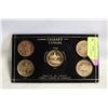 Image 1 : CALGARY STAMPEDE COIN SET 1963-67