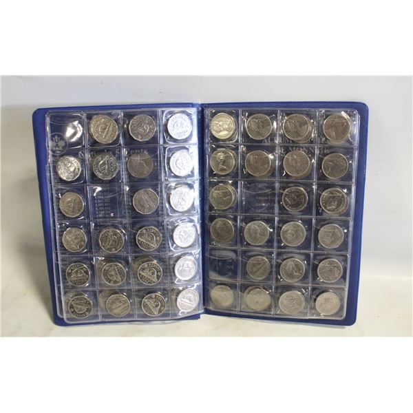 CANADA COIN SET BOOK 5 CENTS 50+ COINS