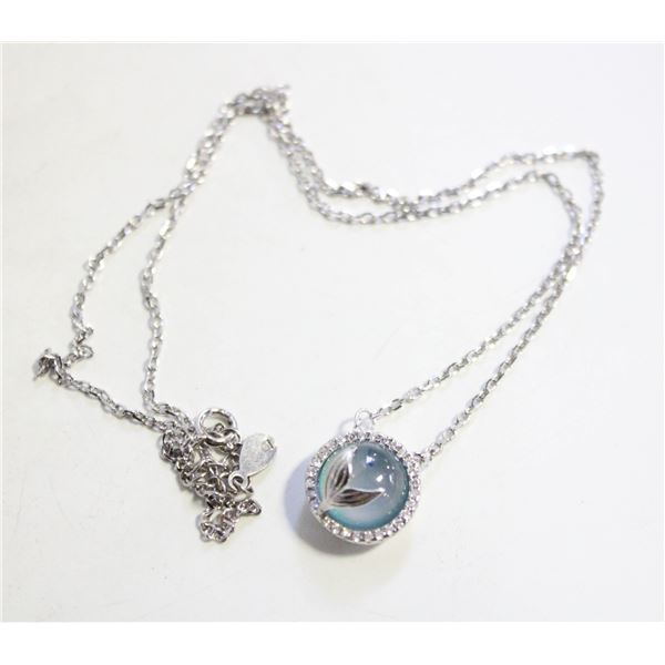 NEW 925 STERLING SILVER MERMAID'S TAIL BLUE
