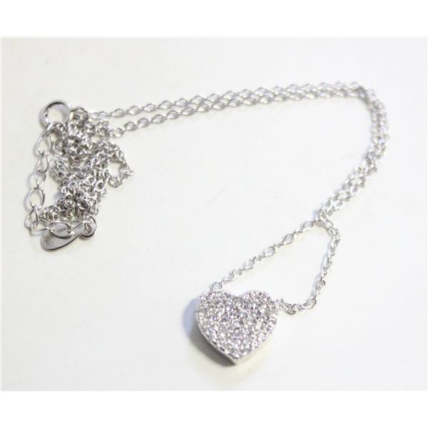 NEW 925 STERLING SILVER 11MM CUBIC ZIRCONIA