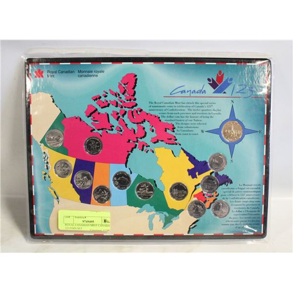 ROYAL CANADIAN MINT CANADA 125 COIN SET