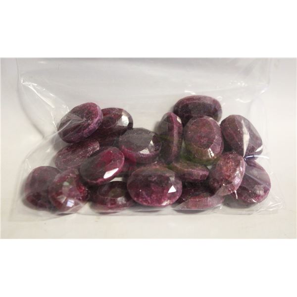 325CT MIXED LOT NATURAL RED RUBY