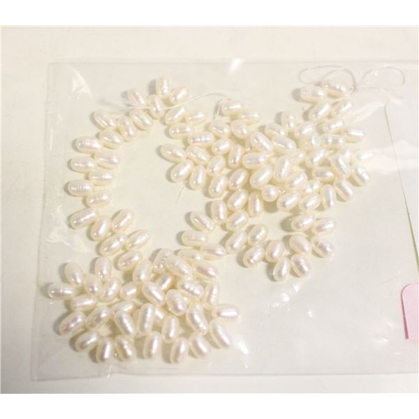 STRING OF NATURAL FRESH WATER PEARLS