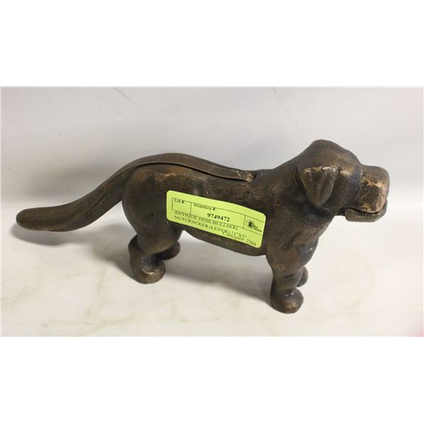 ANTIQUE 1920S BULLDOG NUTCRACKER (LEVER) 11"X5"