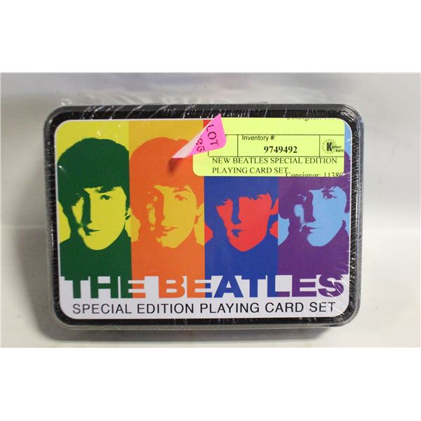 NEW BEATLES SPECIAL EDITION PLAYING CARD SET