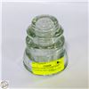 Image 1 : KERR CD 155 DP-1 CLEAR GLASS TELEPHONE INSULATOR