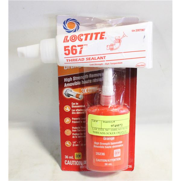 LOCTITE 567 THREAD SEALANT & THREADLOCKER ORANGE
