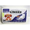 Image 1 : 100 PCS FURVELUXIA DOG DIAPER LINERS