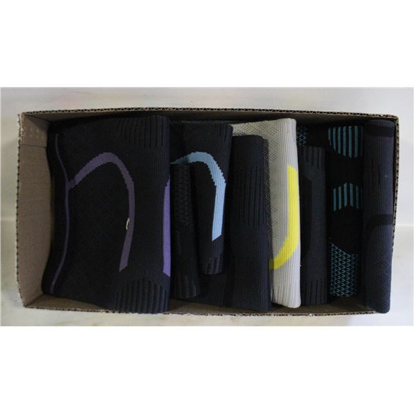 FLAT OF ASSORTED KNEE BRACES