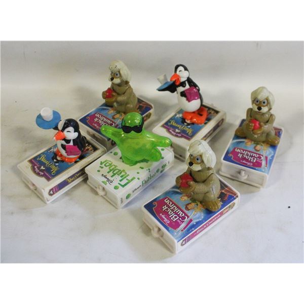 6 VINTAGE MCDONALDS/DAISY VHS TOYS GURGI PENGUIN