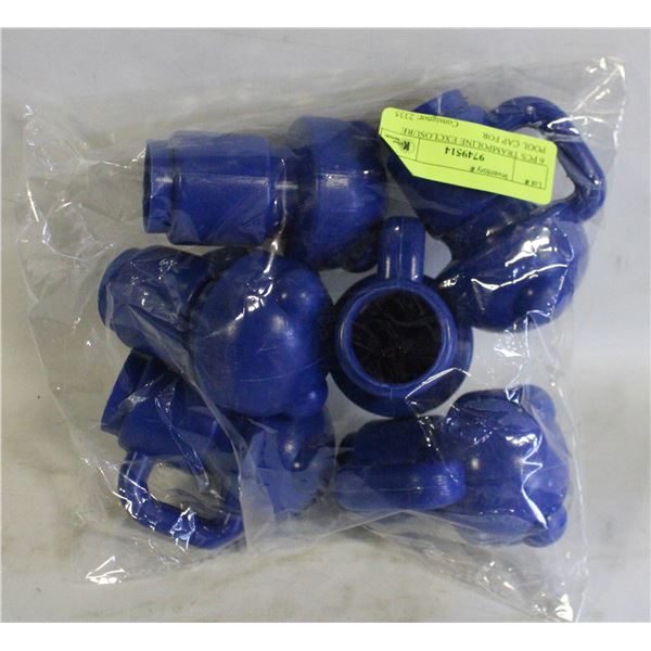 6 PCS TRAMPOLINE EXCLOSURE POOL CAP FOR