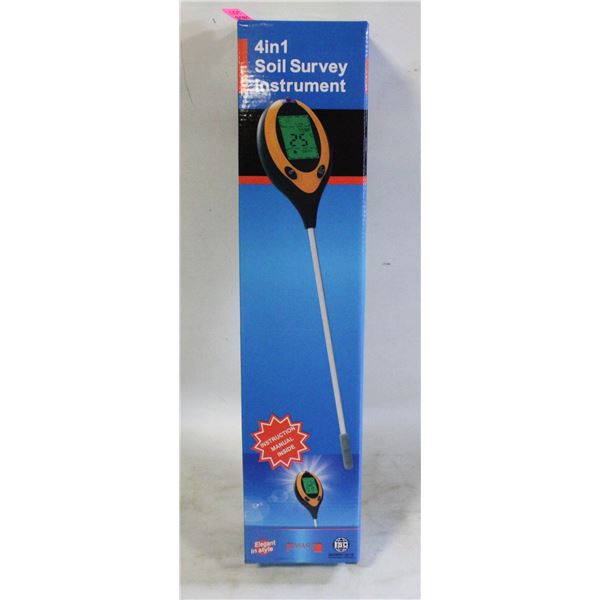 NEW 4-IN-1 SOIL MOISTURE TEMP PH METER