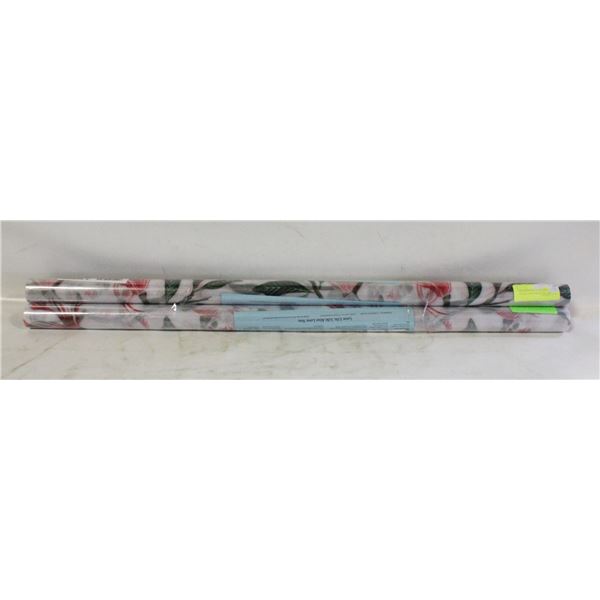 BRAND NEW 3PK OF STAINED GLASS PRINT WINDOW FILM