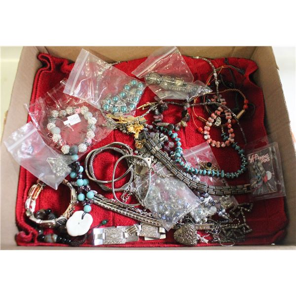 BOX OF MISC JEWELRY