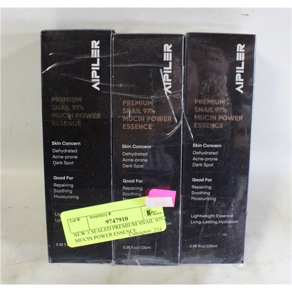 NEW 3 SEALED PREMIUM SNAIL 97% MUCIN POWER ESSENCE