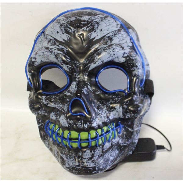 HALLOWEEN LIGHT UP MASK BLUE