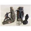 Image 1 : MORTAL COMBAT BOOK ENDS WITH CARVED FIGURE