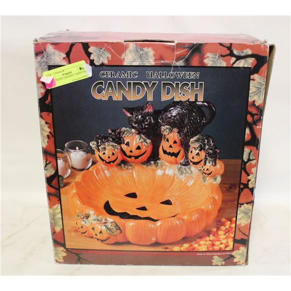 HALLOWEEN CERAMIC CANDY DISH