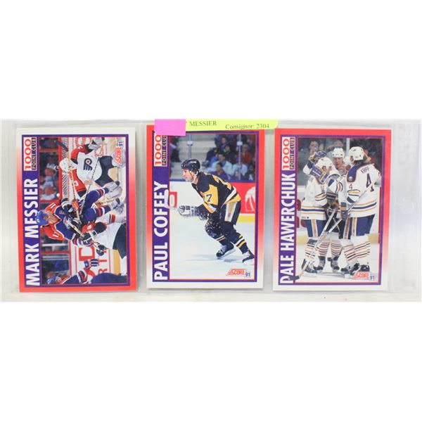3 SCORE 1991 1000 POINT CLUB COFFEY MESSIER