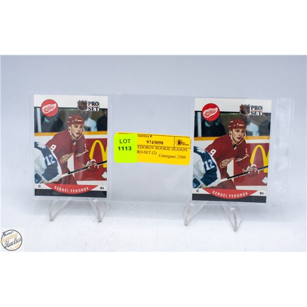 SERGEI FEDOROV ROOKIE SEASON 1990-91 PRO-SET (2)