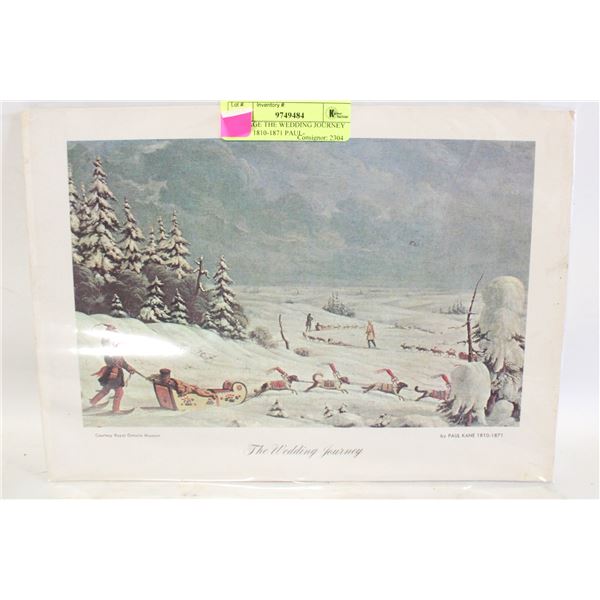VINTAGE THE WEDDING JOURNEY PRINT 1810-1871 PAUL-