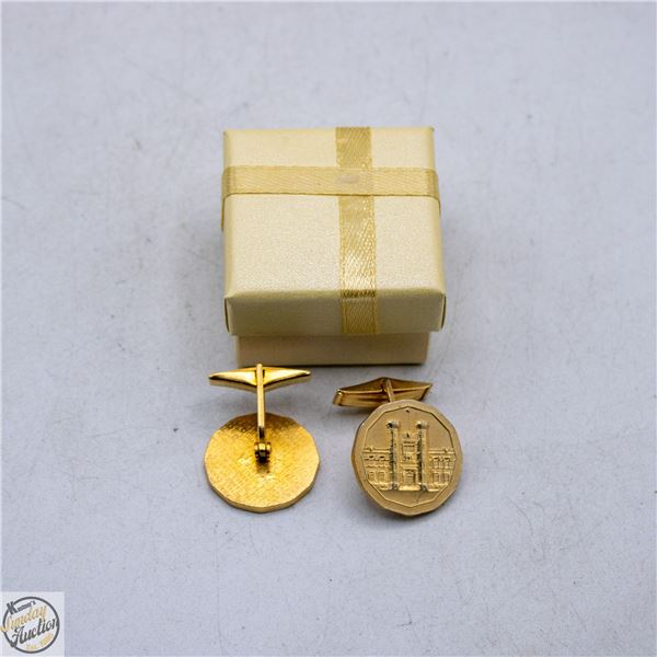 PAIR OF VINTAGE ROYAL CANADIAN MINT CUFFLINKS