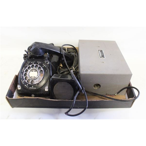 VINTAGE AUTOMATIC ELECTRIC ROTARY TELEPHONE