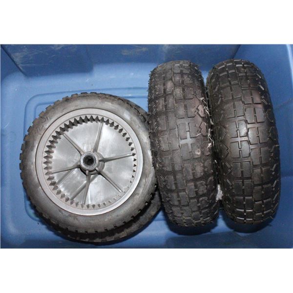 LOT OF DOLLY TIRES