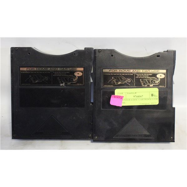 2 PIONEER 6-DISC CARTRIDGES FOR HOME/