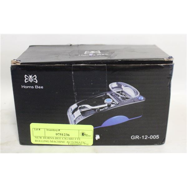 NEW HORNS BEE CIGARETTE ROLLING MACHINE AUTOMATIC